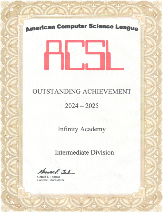 ACSL Outstanding Achievement — Intermediate
