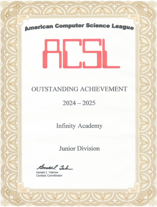 ACSL Outstanding Achievement — Junior